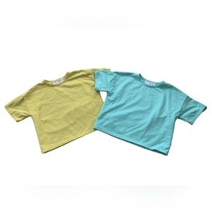 Minimalist Folk Co. Size 10 Boxy Cropped Shirt Sleeve Shirt Bundle